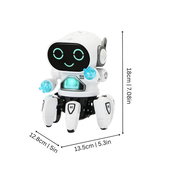 Dimensions of the BoogieBot 3000 robot toy by Smartoon Kids.