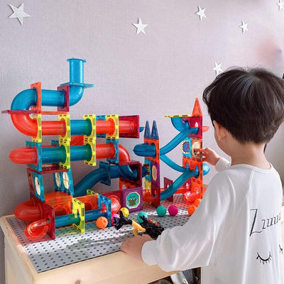DIY Magnetic Marble Run