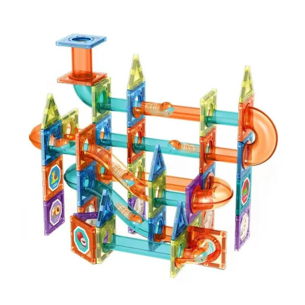 DIY Magnetic Marble Run.