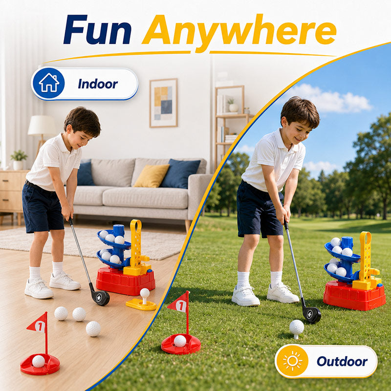 Junior Golf Coach toy suitable for both outdoor and indoor play.