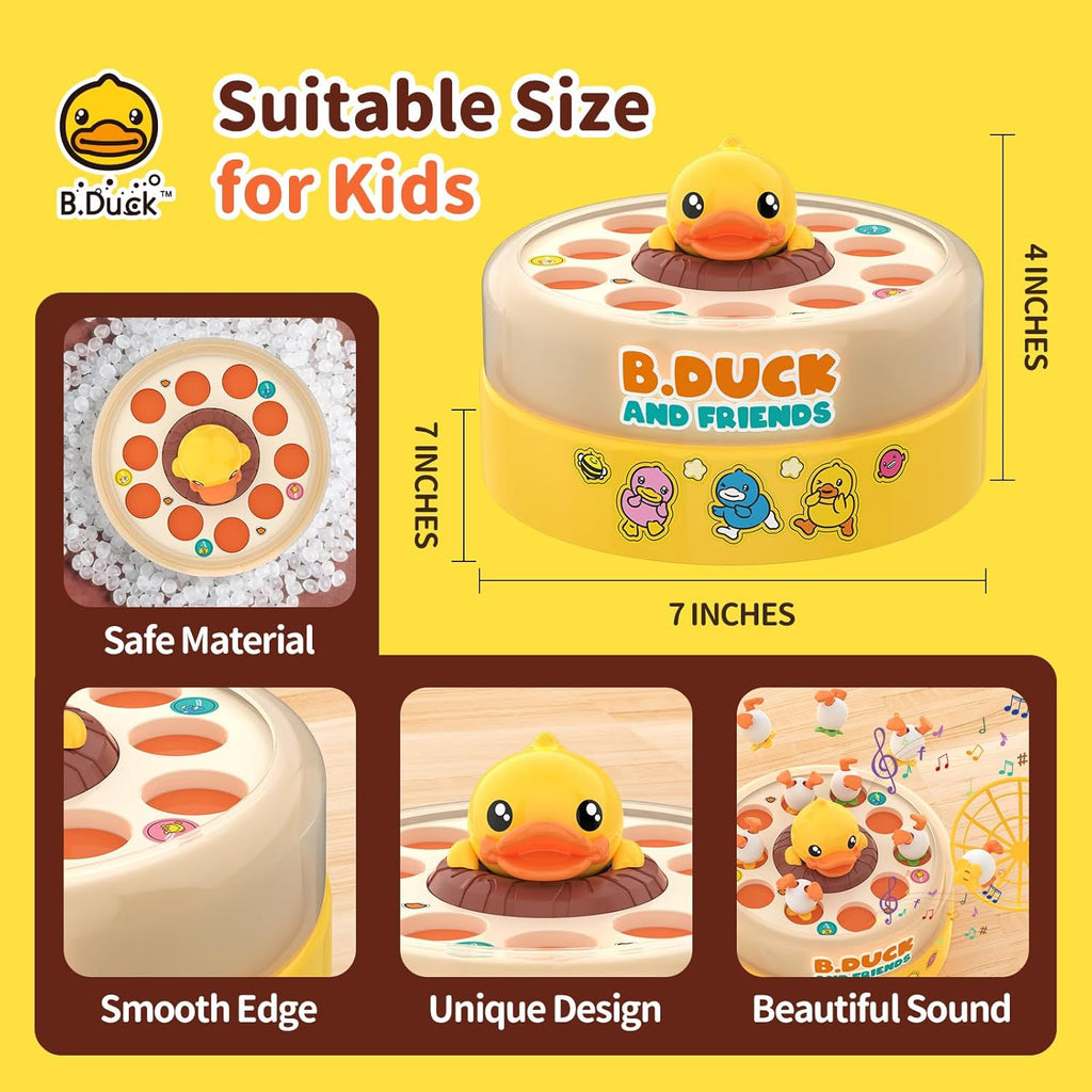 Dimensions of the Jumping Ducks toy for kids.