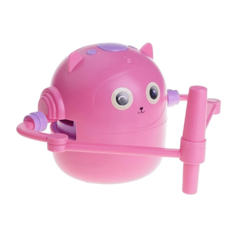 Pink robotic drawing toy for kids.