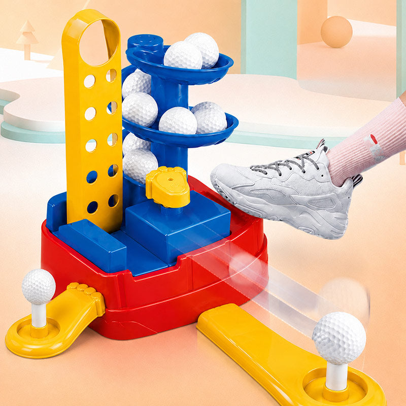 Colorful golf trainer toy for kids.