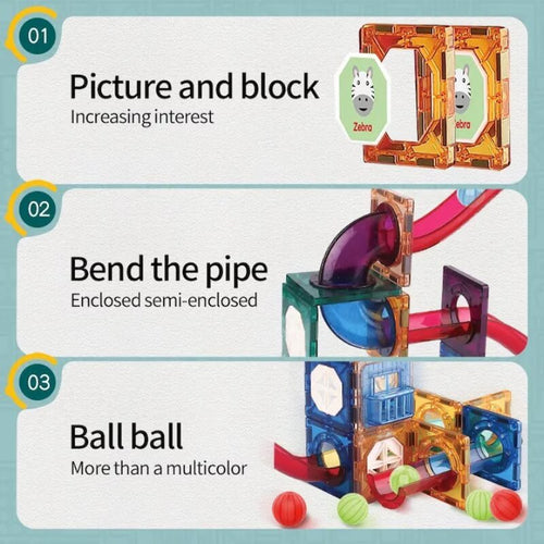 DIY Magnetic Marble Run