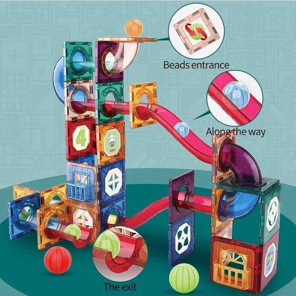 DIY Magnetic Marble Run