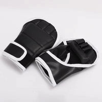 Black protective gloves featured in the Hit the Beat Game.